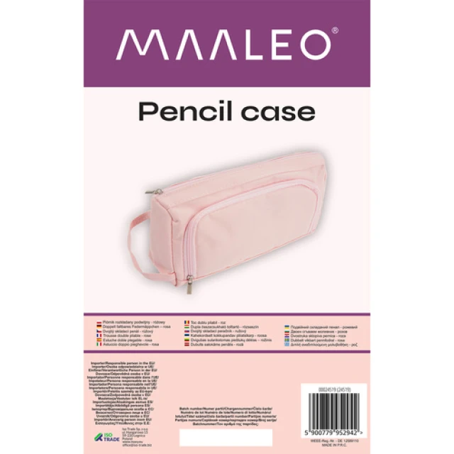 Пенал раскладной двойной Maaleo Pink (5900779952942)
