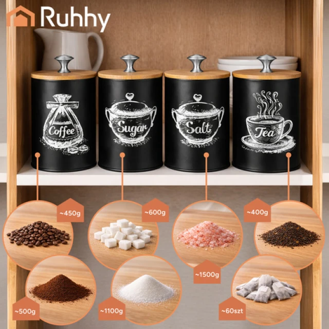 Набір контейнерів кухонних Ruhhy 4 шт 1,5 л (5900779953154)