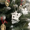 Набір дерев'яних ялинкових куль Ruhhy 9 см 20 шт White (5900779954373)