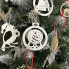 Набір дерев'яних ялинкових куль Ruhhy 9 см 20 шт White (5900779954373)