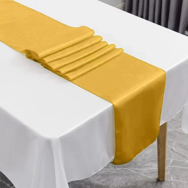 Дорожка настольная атласная Ruhhy 900x36 см Gold (5900779954687)