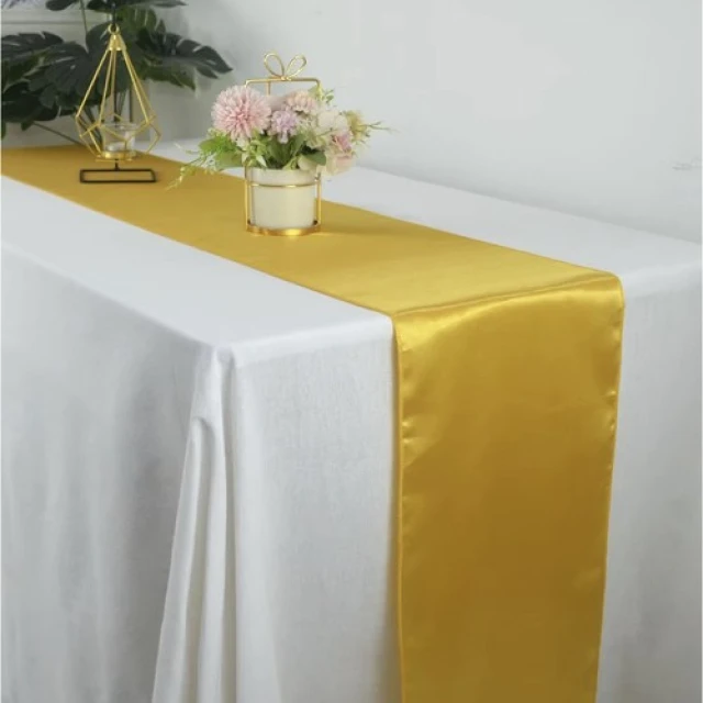 Дорожка настольная атласная Ruhhy 900x36 см Gold (5900779954687)