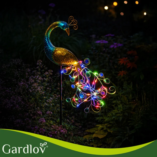 Садовий світильник на сонячній батареї Павлин Gardlov 40 LED (5900779954908)