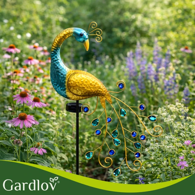 Садовий світильник на сонячній батареї Павлин Gardlov 40 LED (5900779954908)