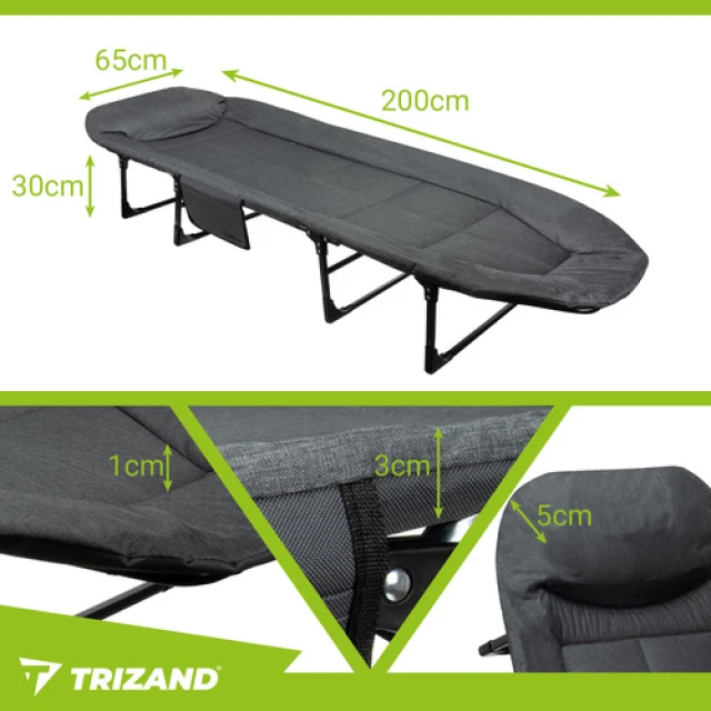 Ліжко туристичне складне навантаження Trizand до 150 кг (5900779955189)