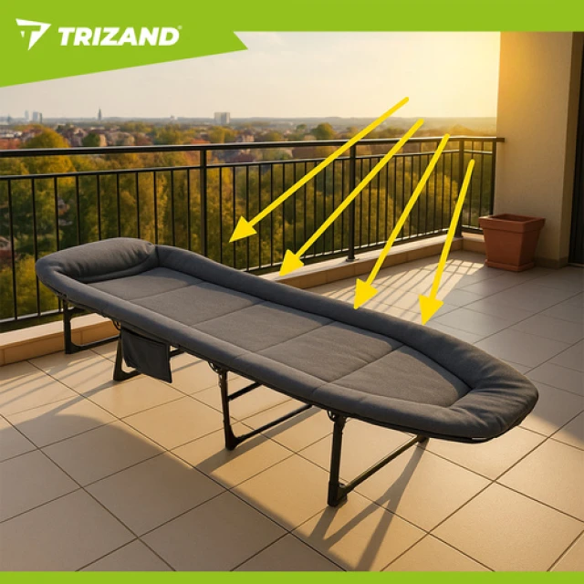 Ліжко туристичне складне навантаження Trizand до 150 кг (5900779955189)
