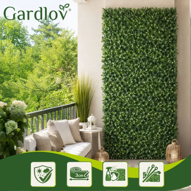 Панель штучної огорожі з самшиту Gardlov 60x40 см товщина 3 см Green (5900779955226)