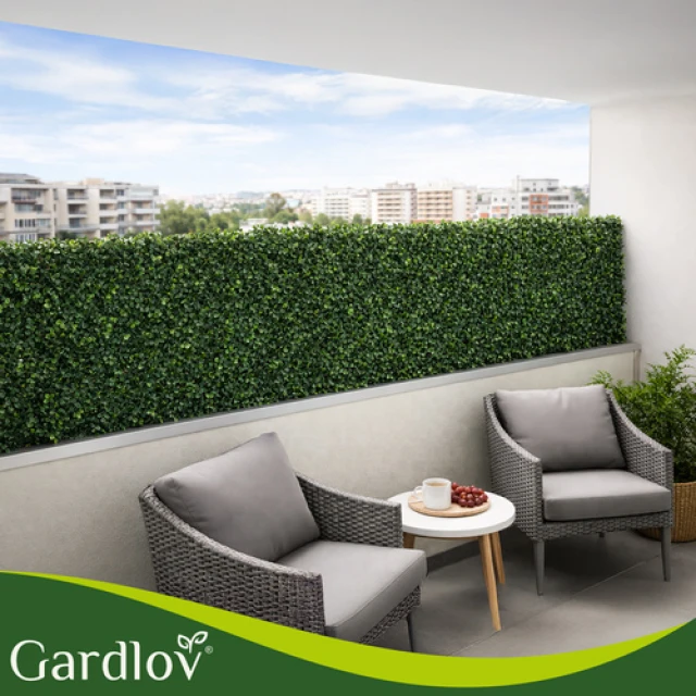 Панель штучної огорожі з самшиту Gardlov 60x40 см товщина 3 см Green (5900779955226)