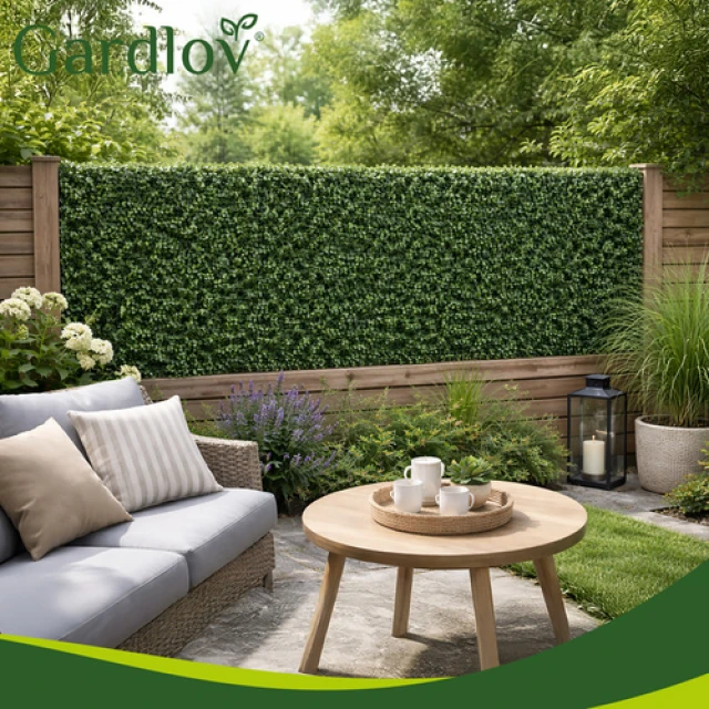 Панель штучної огорожі з самшиту Gardlov 60x40 см товщина 3 см Green (5900779955226)