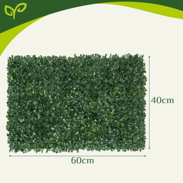 Панель штучної огорожі з самшиту Gardlov 60x40 см товщина 3 см Green (5900779955226)