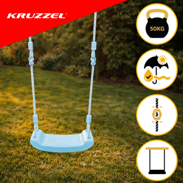 Гойдалка пластикова Kruzzel Blue (5900779955417)