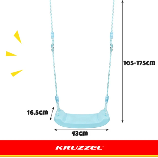 Гойдалка пластикова Kruzzel Blue (5900779955417)