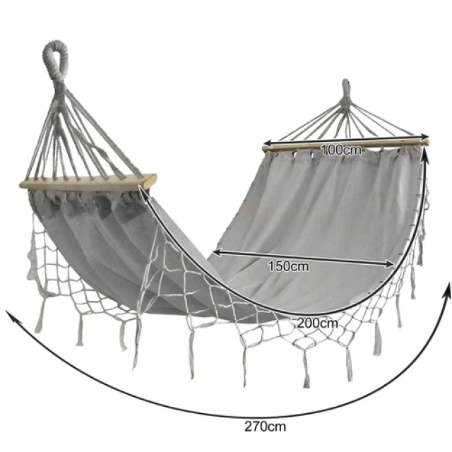 Гамак Gardlov 200x150 см з розпірками 250 кг (5900779955462)