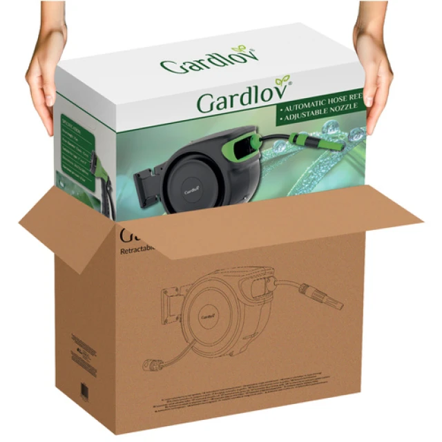 Котушка для садового шланга автоматична Gardlov 25 м (5900779955561)