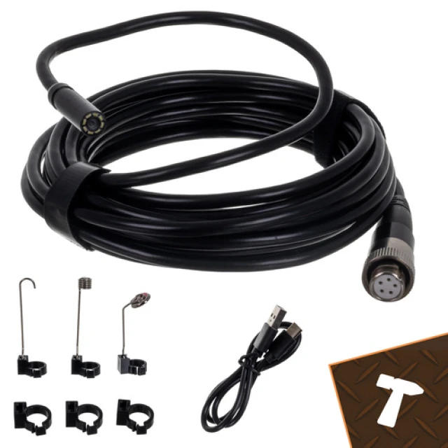 Ендоскоп-камера інспекційна бездротова Bigstren 5 м IP67 Full HD з 8 LED (5900779955653)