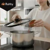 Кришка універсальна Ruhhy 3 в 1 28/30/32 см силікон та скло (5900779955691)