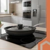 Кришка універсальна Ruhhy 3 в 1 28/30/32 см силікон та скло (5900779955691)