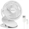 Портативний вентилятор з кліпсою Ruhhy 1200 мАч USB-C White (5900779955738)