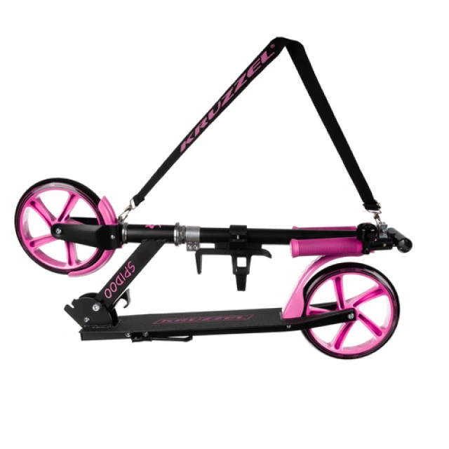 Самокат Kruzzel Spidoo складаний міський з колесами 200 мм Pink (5900779955820)