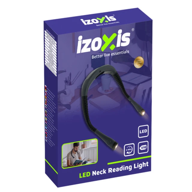 Лампа для читання Izoxis LED на шию USB-C (5900779955974)