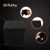 Пуф складаний Ruhhy 25779 з місцем для зберігання 39 л Black (5900779956322)