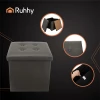 Пуф складаний Ruhhy 25780 з місцем для зберігання 39 л Grey (5900779956339)
