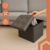 Пуф складаний Ruhhy 25780 з місцем для зберігання 39 л Grey (5900779956339)