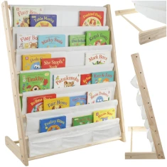 Стелаж для книг дитячий Kruzzel 6 полиць 79x62,5x30 см (5900779956445)