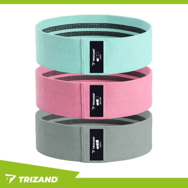 Набор тканевых эспандеров Trizand 3 шт 8-31 кг (5900779956537)