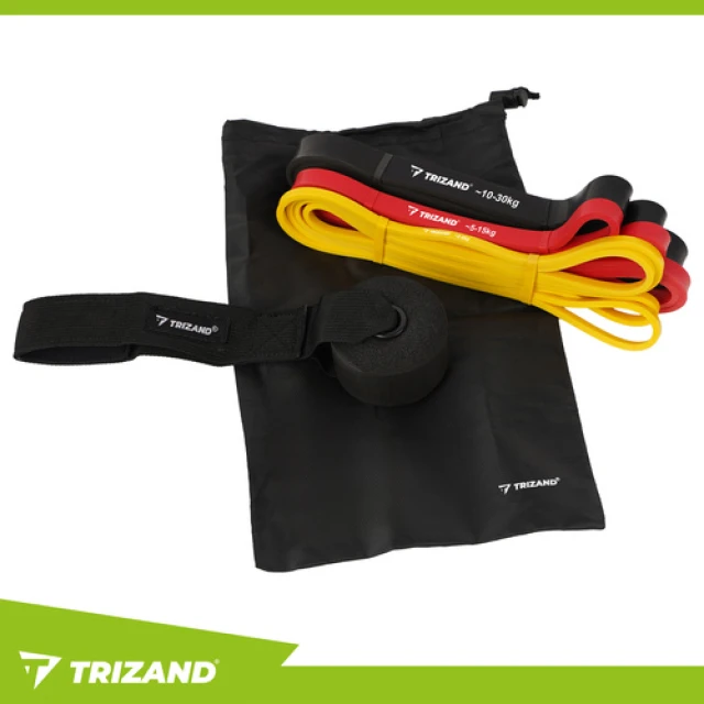 Фітнес-резинки набір Trizand 3 шт 2–30 кг (5900779956568)