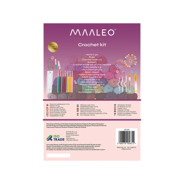 Набор для вязания крючком Maaleo 113 эл. (5900779956612)