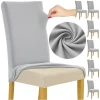 Чохли на стільці еластичні Ruhhy 65x40x35 см 6 шт Light Grey (5900779956841)