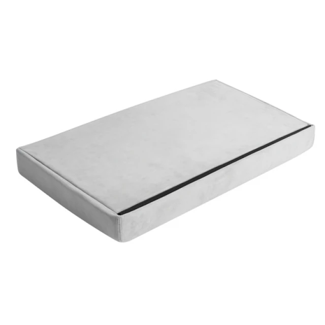 Пуф оксамитовий складаний з місцем для зберігання Ruhhy 60x30x30 см 54 л Grey (5900779956872)