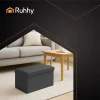Пуф оксамитовий складаний з місцем для зберігання Ruhhy 60x30x30 см 54 л Black (5900779956889)