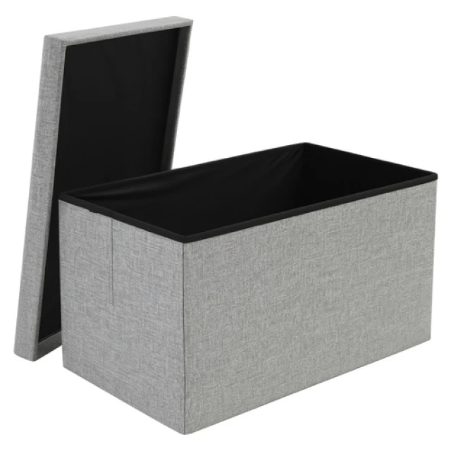 Пуф складаний з місцем для зберігання Ruhhy 60x30x30 см 54 л Grey (5900779956896)