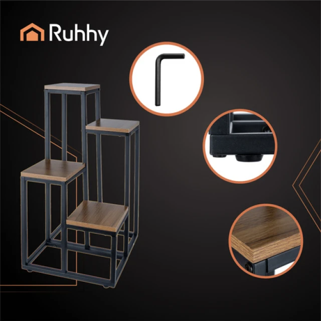 Підставка для квітів Ruhhy 4-рівнева 69 см (5900779956902)