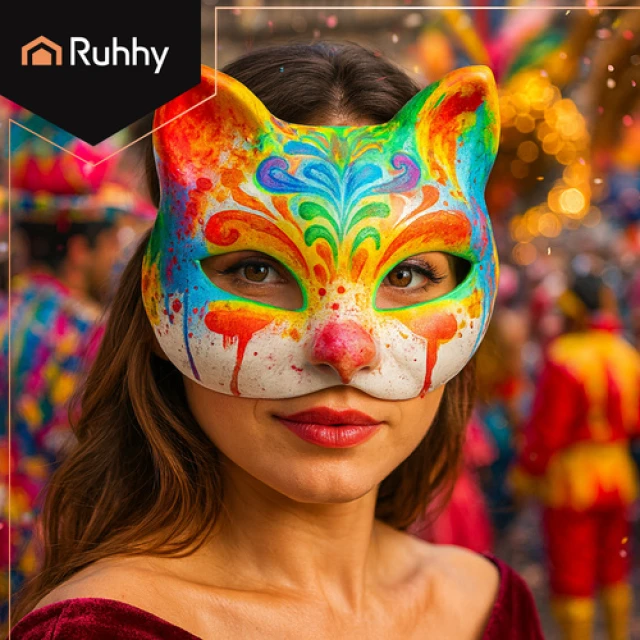 Маска для раскрашивания Кот Ruhhy 10 шт (5900779956933)
