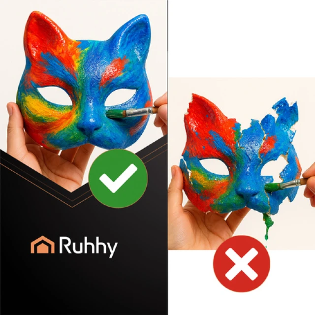 Маска для раскрашивания Кот Ruhhy 10 шт (5900779956933)