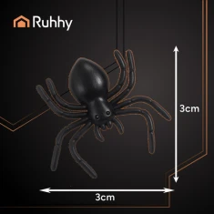 Декоративні павуки Ruhhy 10 шт 3x3 см (5900779956964)