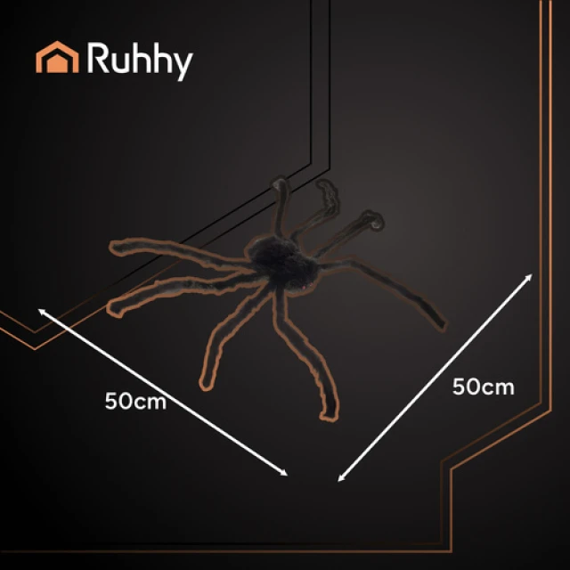 Декоративний павук Ruhhy 50 см Black (5900779956971)