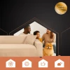 Чохол на диван еластичний оксамитовий Ruhhy 145-185 см Beige (5900779956995)