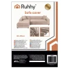 Чохол на диван еластичний оксамитовий Ruhhy 145-185 см Beige (5900779956995)