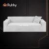 Чохол на диван еластичний оксамитовий Ruhhy 145-185 см Light Grey (5900779957015)