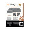 Чохол на диван еластичний оксамитовий Ruhhy 145-185 см Light Grey (5900779957015)