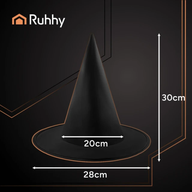 Капелюх відьми Ruhhy Black (5900779957084)