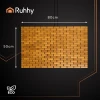 Килимок для ванної бамбуковий протиковзний Ruhhy 80x50 см (5900779957091)