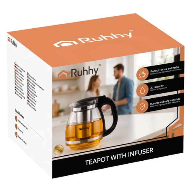 Чайник с заварником Ruhhy 2 л (5900779957138)