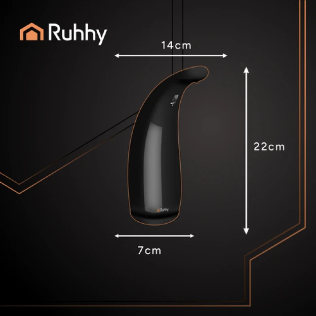 Дозатор для мыла бесконтактный Ruhhy 26076 Black (5900779957237)