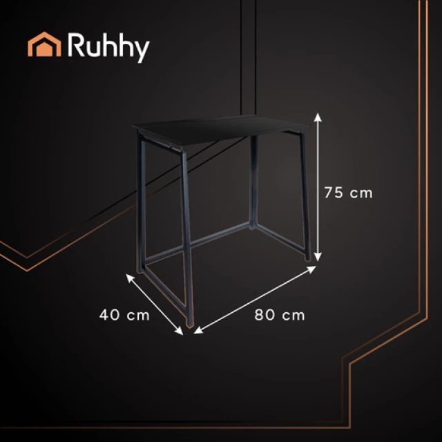 Стіл складний дерев'яний Ruhhy 26117 Black (5900779957503)