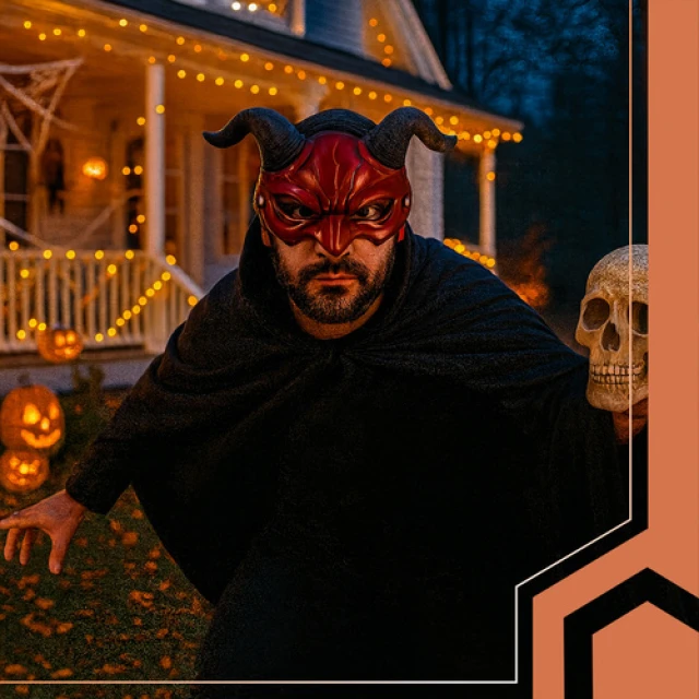 Маска карнавальна Демон Ruhhy Red (5900779957558)